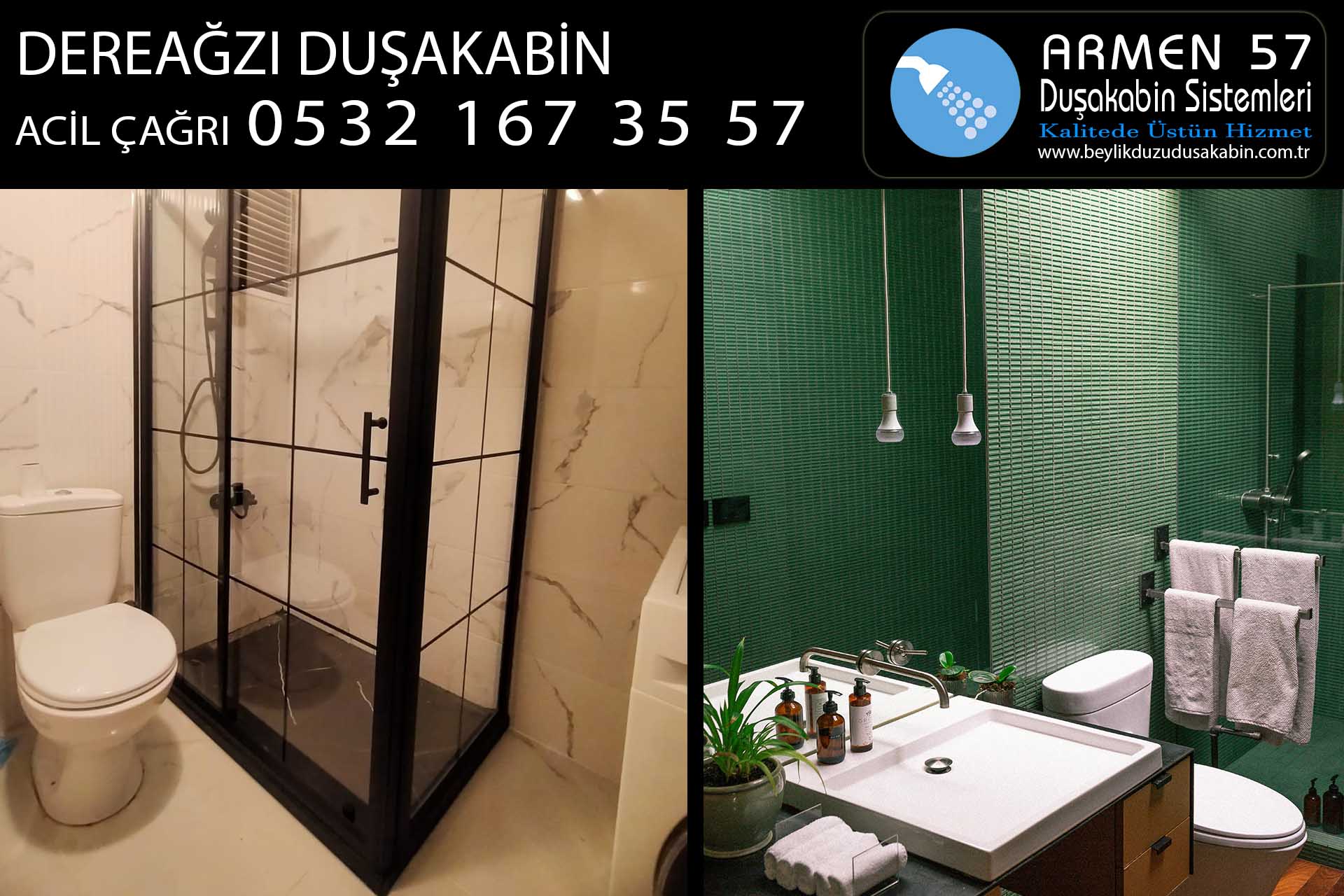 dereağzı duşakabin