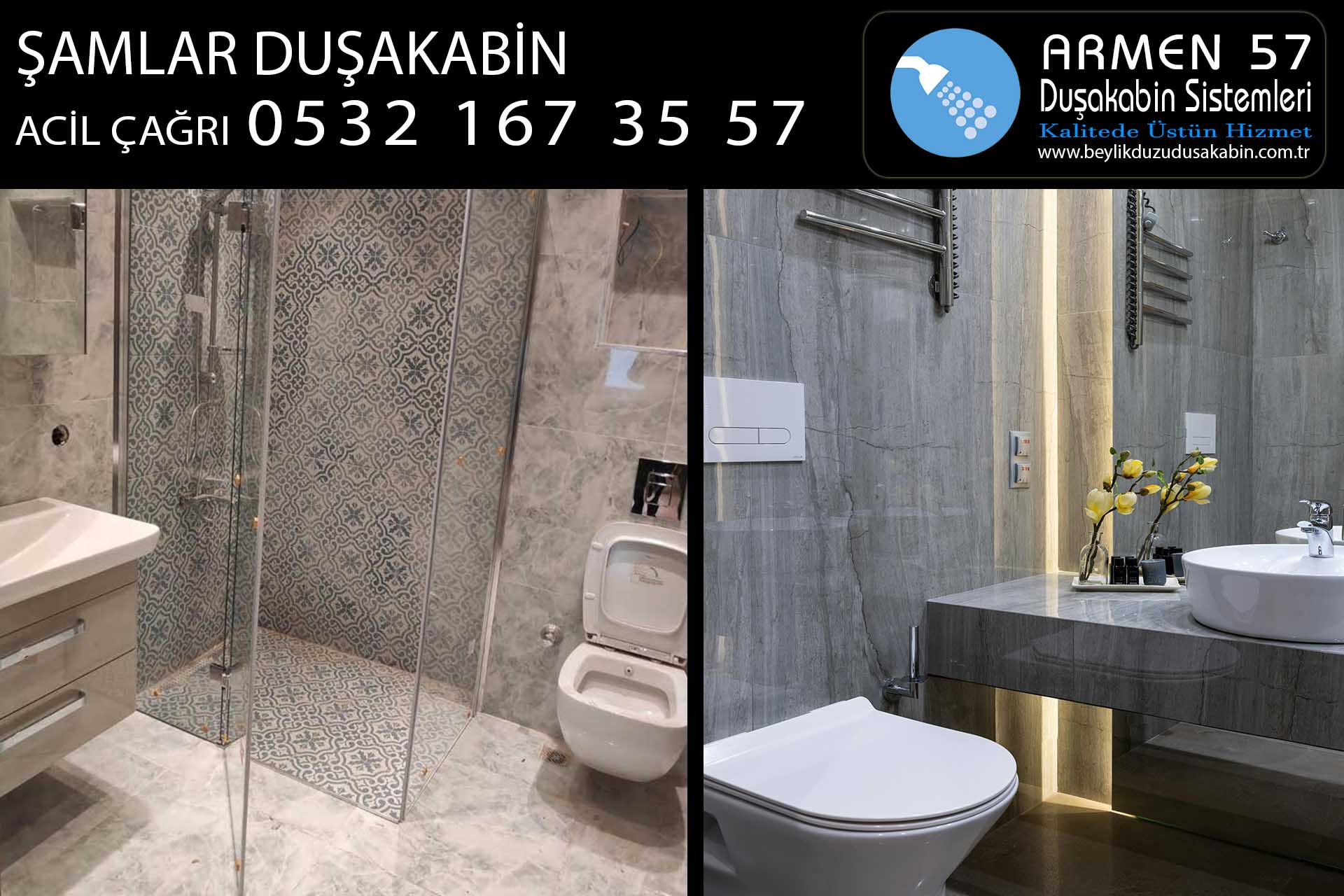 şamlar duşakabin