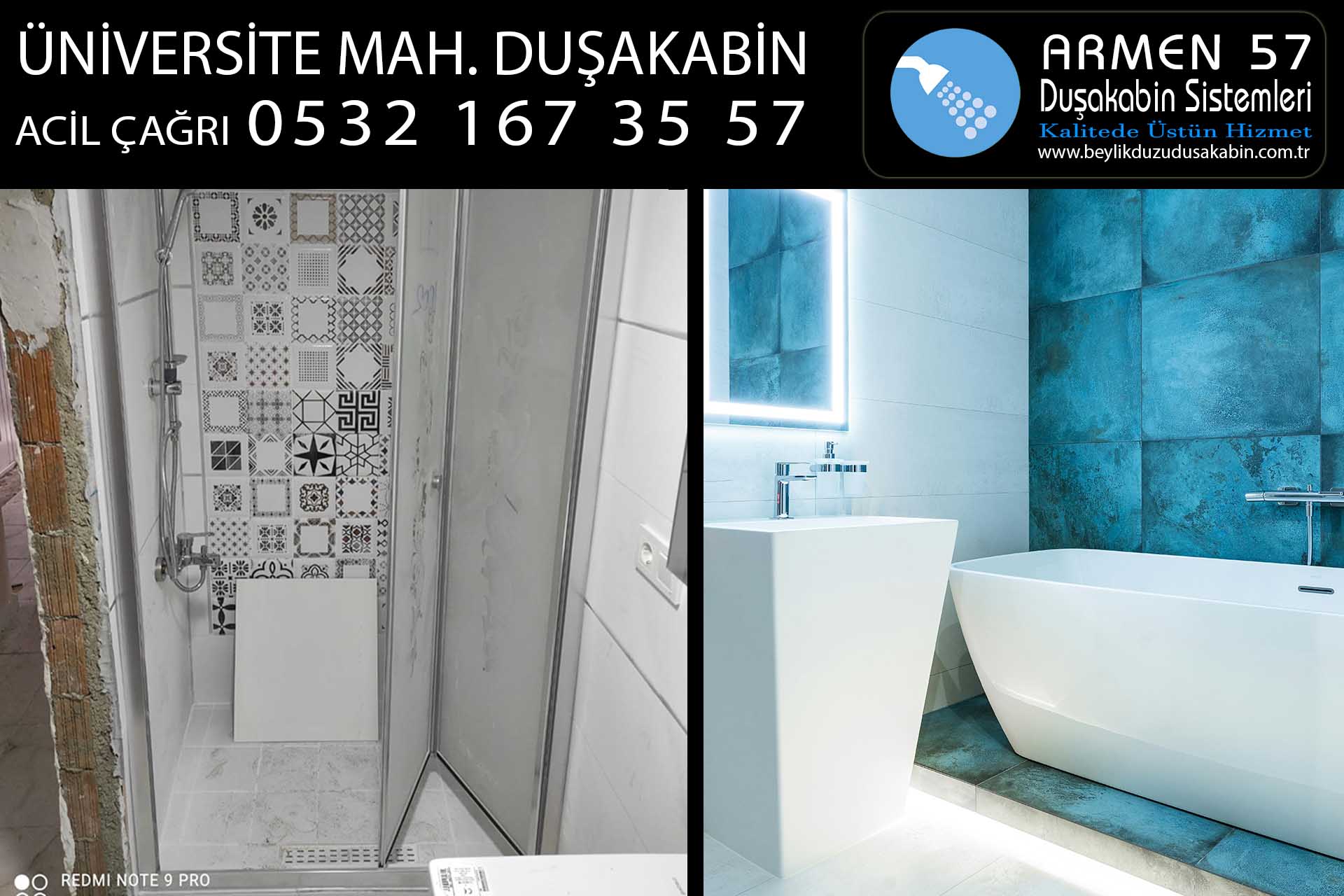 üniversite mahallesi duşakabin
