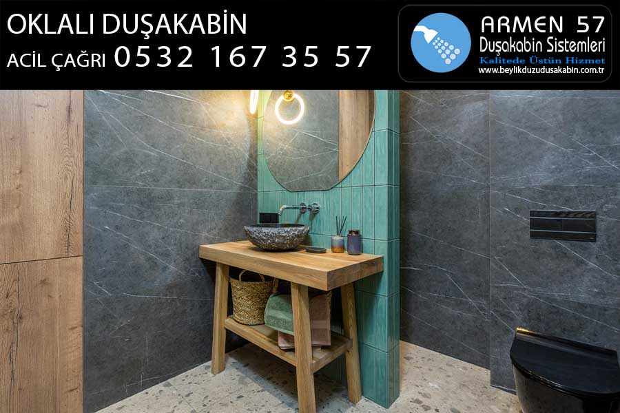 oklalı duşakabin